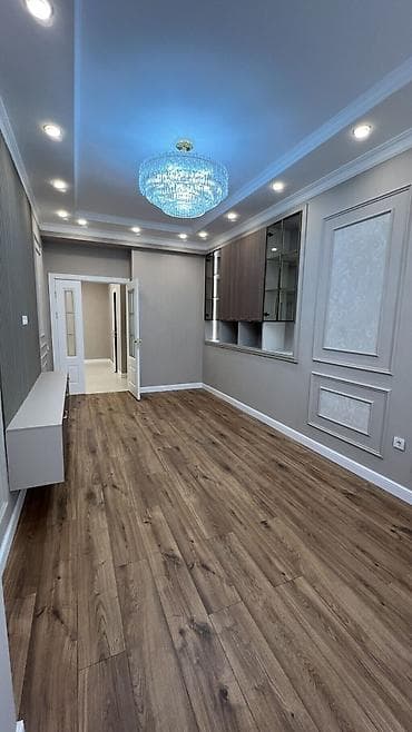 квартира баят рынок: 2 комнаты, 82 м², Асанбай мкр Элитка, 2 этаж, Дизайнерский ремонт — 7