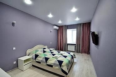 Квартиры: 1 комната, Люкс, элитка, Бишкек Парк ТРЦ, Душевая кабина, Постельное белье, Кондиционер — 8