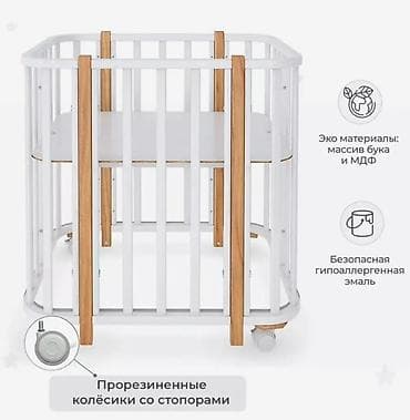 Детская мебель: Детская кровать трансформер, Другой тип, цвет - Белый — 5