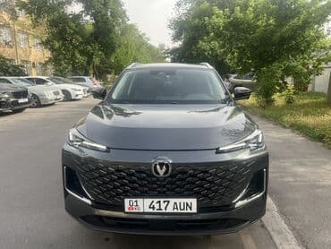мото электрический: Серый кроссовер Changan, оснащенный светодиодными фарами и — 1