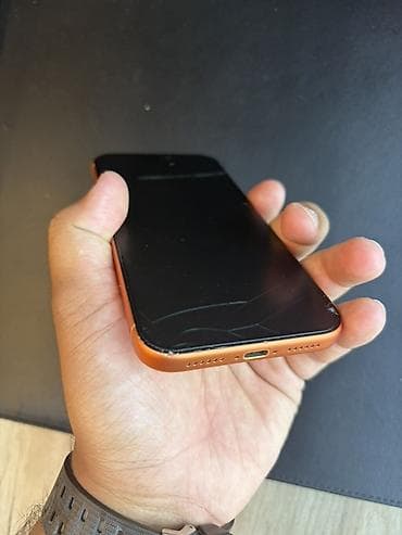 iphone s6: IPhone 17 Pro Max, Б/у, 256 ГБ, Оранжевый, Защитное стекло, 100 % — 3
