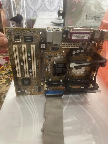 Техника жана электроника: ПК үчүн энелик плата, Колдонулган, Asus, LGA775, Micro-ATX — 1