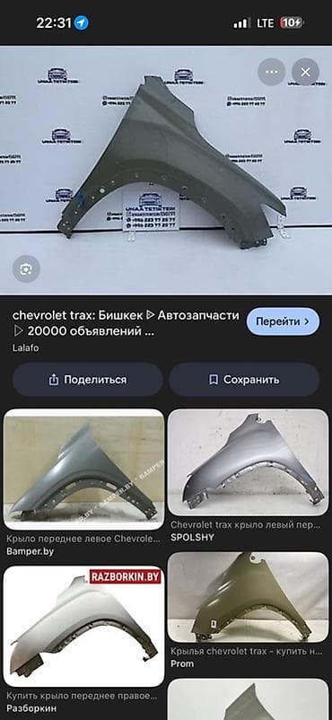 Крыло Переднее правое 2019 г., Новый, Оригинал