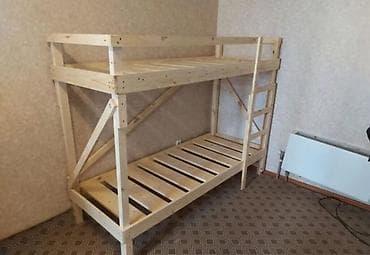 кровать двух ярусный: Срочно продам 3000 сом Двухъярусная деревянная кровать - Материал — 2