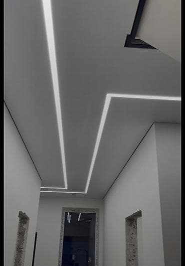 Освещение: Линейные световые профили в потолке — современное архитектурное — 1