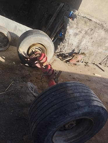 тонар притсеп: Оси на прицеп и на ленивец SAF 19.5 полный комплект с колесами . BP — 2