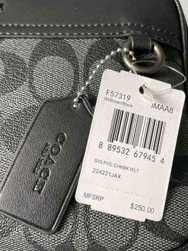 сумка и кошелек набор: Coach 
🔝натуральная кожа 
 ✔️полный комплект — 3