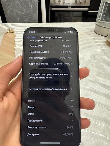 IPhone Xs, Новый, 64 ГБ, Золотой, Чехол, 73 % — 5