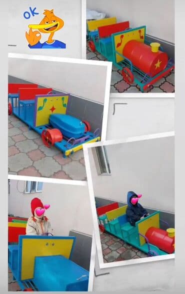 детские машины бишкек: Беседка домик в наличии 🍀качалка лодочка в наличии 🍀паровозик в — 19