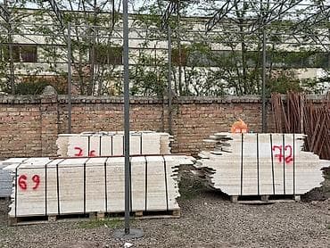 лестница для бассейна: Натуральный камень — известняк/травертин бежевых оттенков (плиты и — 8