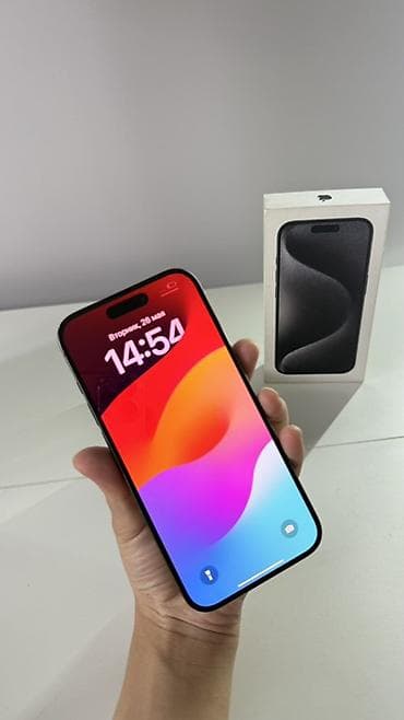 IPhone 15 Pro, Black Titanium, Коробка
