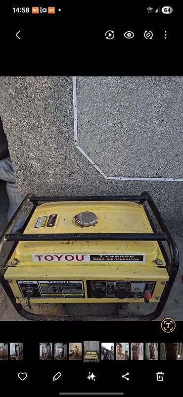 корпуса бишкек: Бензиновый генератор TOYOU TY4600E - Тип: переносной бензиновый — 1