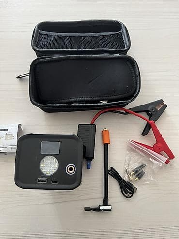 Транспорт: Портативный автомобильный пуско‑зарядный мультиинструмент 4‑в‑1 Новый — 1