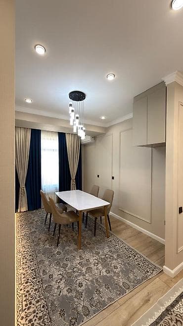 там кж: 2 комнаты, 58 м², Ак-Кеме (старый аэропорт) Элитка, 13 этаж, Дизайнерский ремонт — 2