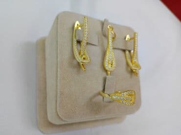 эксклюзивные свадебные пригласительные: Набор украшений, Проба 925, Женские, Новый — 4