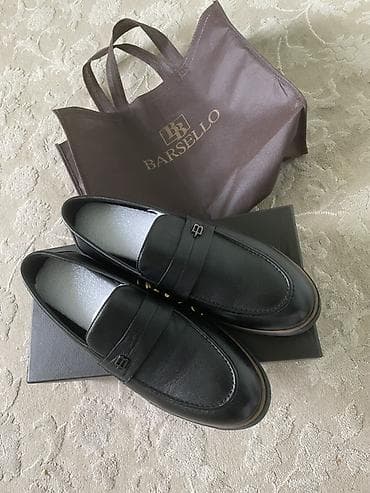 мокасины: Мужские туфли, 41, 41.5, 42, Новый, цвет - Черный, Платная доставка, Самовывоз — 2