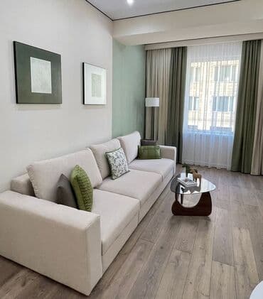 дом асанбай: 2 бөлмө, 51 кв. м, Элитка, 3 кабат, Дизайнердик ремонт — 6