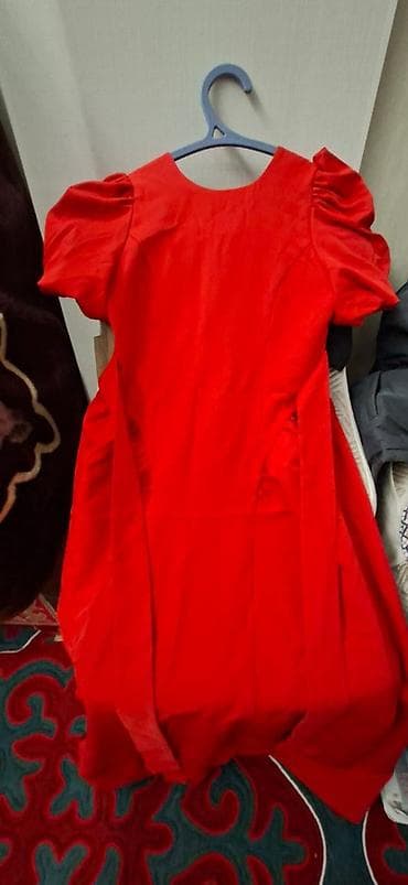 red centr: Повседневное платье, Осень-весна, Длинная модель, Прямое, M — 2