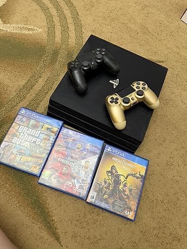 sony 4 pro: PlayStation 4 с (чёрная) — комплект для игр - Консоль PS4 с поддержкой — 1