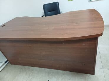 купить письменный стол для школьника: Офисный стол, Нерегулируемый, цвет - Коричневый, ЛДСП — 2