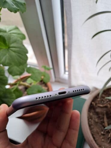 пользовались: IPhone 11, Колдонулган, 128 ГБ, Күлгүн, 73 % — 5