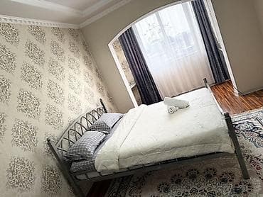 бишкек квартира ночь: 1 комната, Душевая кабина, Постельное белье, Кондиционер — 2