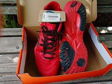 ролик обувь: Мужские кроссовки, 43, Asics, Новый, цвет - Красный — 1