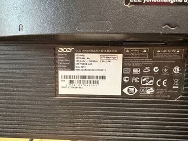 Настольные ПК и рабочие станции: Монитор, Acer, Б/у — 3