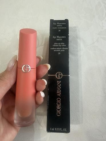 armani code: Оригинал! Giorgio Armani Lip Maestro Satin — сатиновая жидкая помада — 3