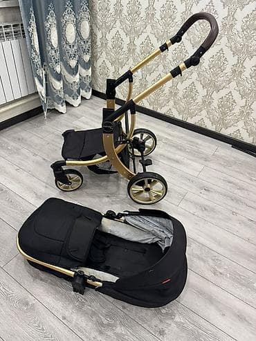 Детские электрокары: Коляска, цвет - Золотой, Б/у — 7