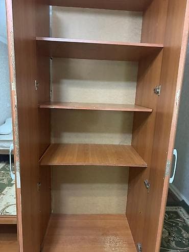 small table: Шифоньер, шкаф для одежды, Б/у, Прямой, ЛДСП — 6