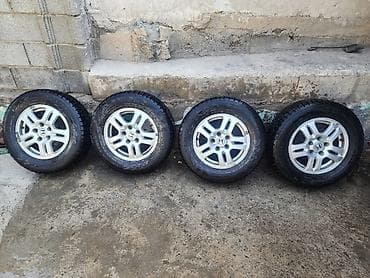 камера шины: Колеса в сборе 205 / 70 / R 15, Зимняя шипованная, Б/у, Комплект, Внедорожные (АТ/МТ), Литые, отверстий - 5 — 4