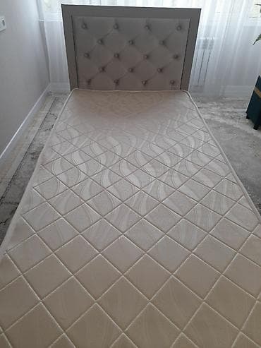 Односпальная кровать, С матрасом, длина - 200 см