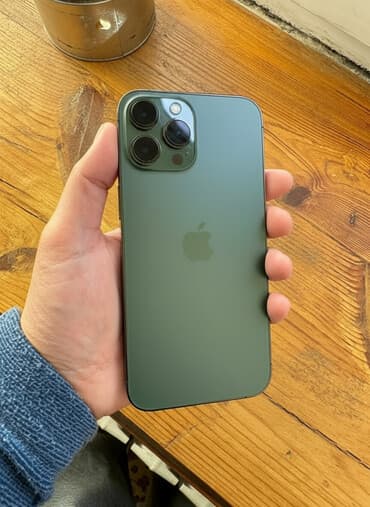 IPhone 13 Pro Max, Б/у, 256 ГБ, Alpine Green, Коробка, 85 % at lalafo.kg IPhone 13 Pro Max, Б/у, 256 ГБ, Alpine Green, Коробка, 85 %