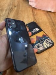 айфон 13 бу цена в бишкеке: IPhone 11, 64 ГБ, Black Titanium, Зарядное устройство, Защитное стекло, Чехол, 97 % — 1