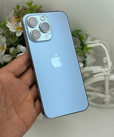 aifon 13: IPhone 13 Pro, Б/у, 256 ГБ, Голубой, Зарядное устройство, 86 % — 3