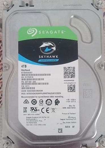 8: Накопитель для ПК, Б/у, Seagate, HDD, 4 ТБ, 3.5", Для ПК — 1