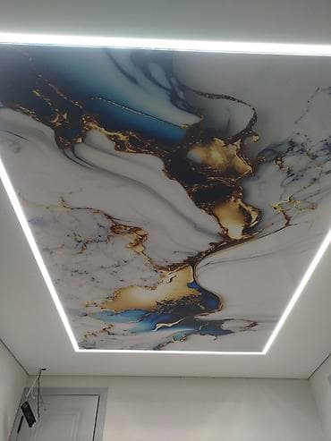 ml 163: Натяжной потолок 3D потолки, Глянцевое, Матовое Бесплатный замер, Гарантия, Монтаж — 9