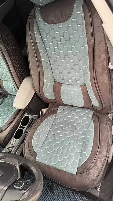сиденья авто: Чехлы Алькантара, цвет - Серый, Toyota, Б/у — 2