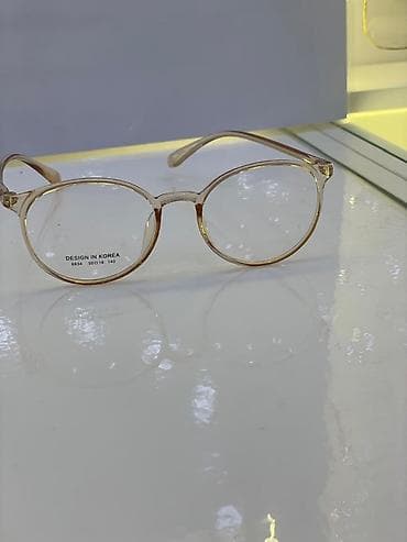 вертикальные ачки: Оправа для очков, круглая - Материал: прозрачный (светло‑телесный) — 1