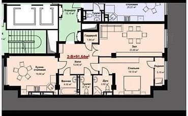 Кыймылсыз мүлк: 3 бөлмө, 92 м², Элитка, 10 кабат, ПСО (өзү оңдоп түзөтүп бүтүү үчүн) — 4