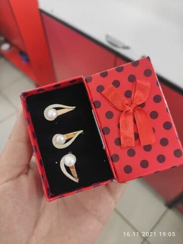 свадебные наборы ручной: Набор украшений, Проба 925, Женские, Новый — 1