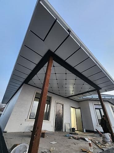 материал для крыши: Навес, Другая форма, Металл, Другой материал — 9