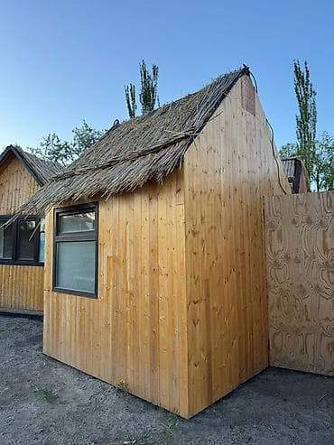 киоск камок: Деревянный киоск с соломенной крышей + оборудование для холодного — 8
