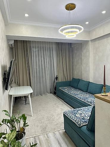 3: 2 комнаты, 47 м², Асанбай мкр Элитка, 3 этаж, Евроремонт — 10