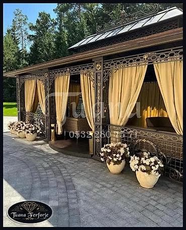 Мебель: Кованые металлические конструкции для дворов и террас - Изготовление — 6