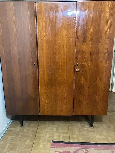 Гарнитур для прихожей, Шкаф, Дерево, цвет - Коричневый