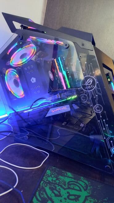 мышь для компьютера: Компьютер, ядер - 16, ОЗУ 32 ГБ, Для несложных задач, Б/у, AMD Ryzen 7, AMD Radeon RX 6600 XT, SSD — 4