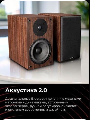 ноутбук из америки: Полочная колонка Music Public Kingdom BS100 Поддержка Bluetooth 5.3 — 2