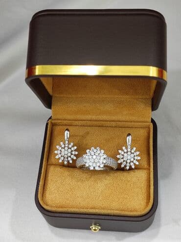 свадебные платья от производителя: Набор украшений, Проба 925, Женские, Новый — 5